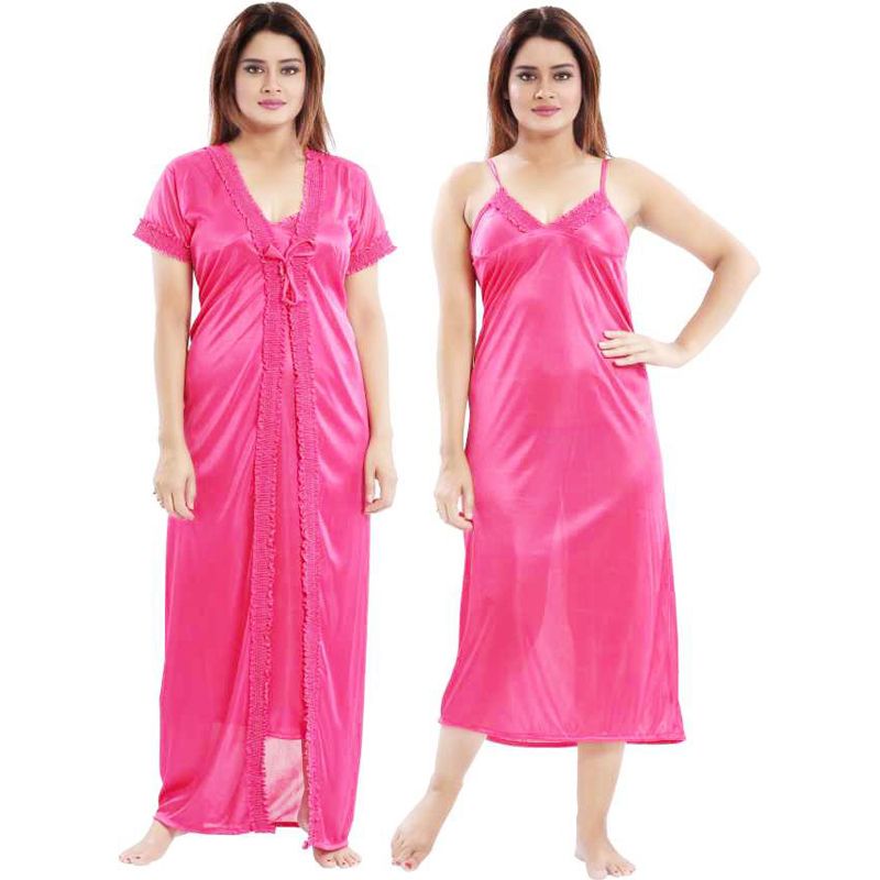 Womens Exclusive Nighty Dresses Fashionable Two Part Night Dress - Night Dress For Women - Night Dress For Women - Night Dress For Women