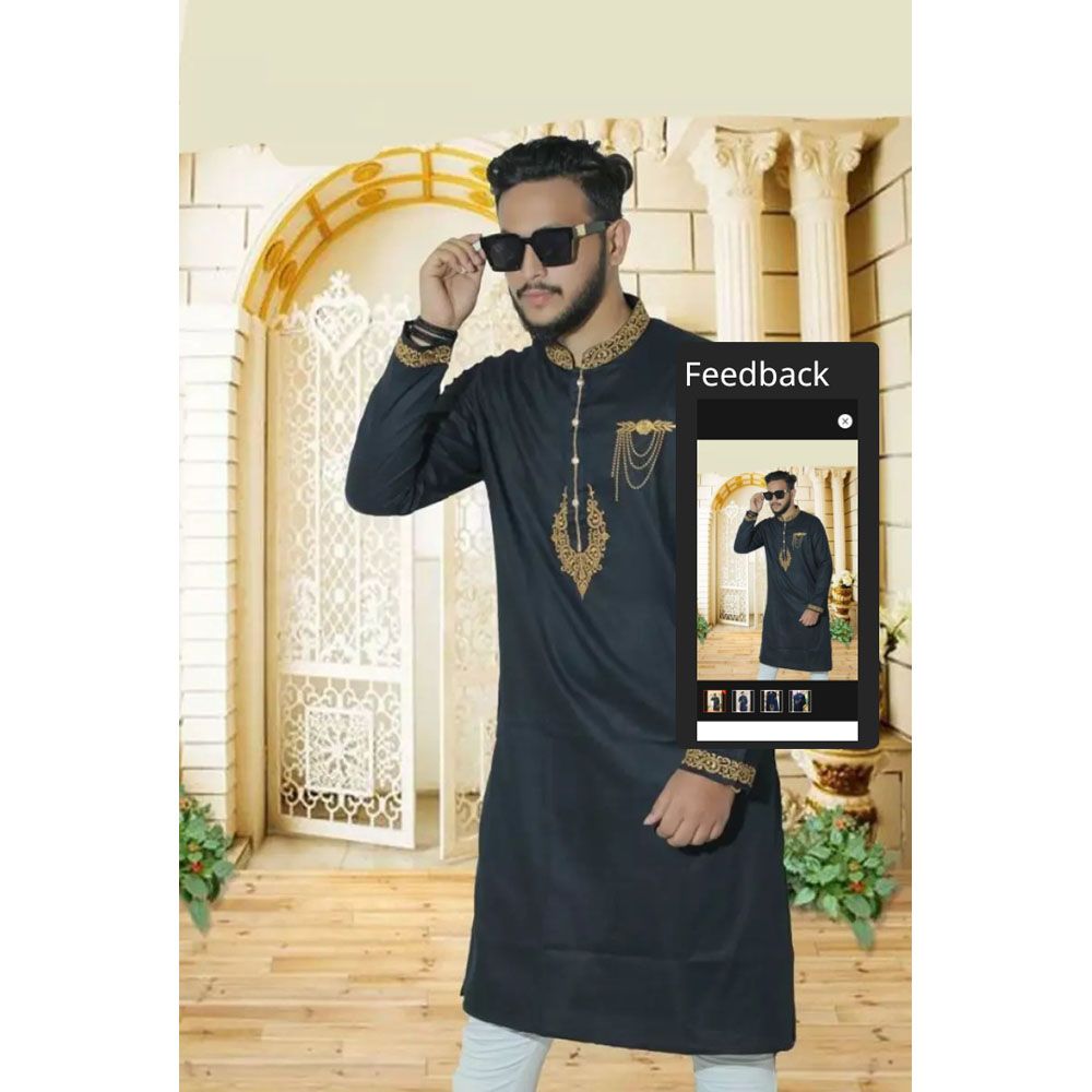 Men's new occasionally premium Cotton panjabi