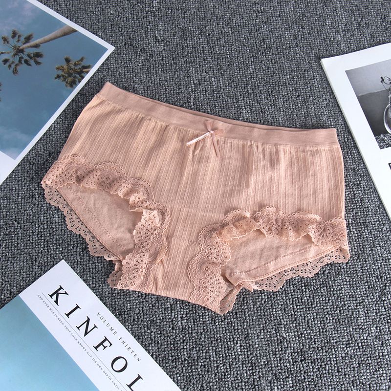 [CMENIN Girls] High Quality Nylon Panties for Woman Seamless Boxer Female Underwear Korean Style P0106