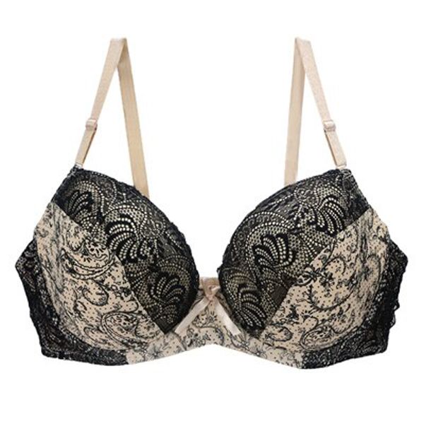 Queenral Full Cup Bra Plus Size DEF Thin Cup Push Up Brassiere Underwear Women Lingerie BH Female Intimates Big Size Bralette