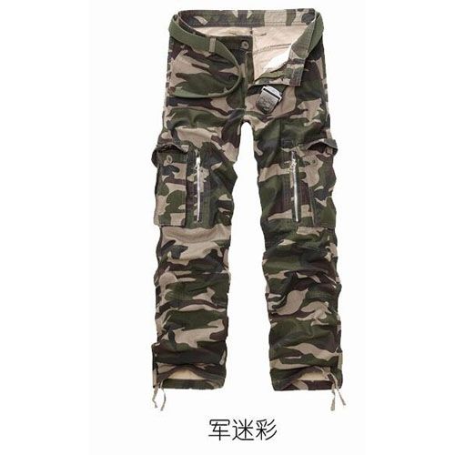 Sand trousers  Tactical pants men Multi-pocket Baggy overalls male cotton cargo pants for men,size 28-40
