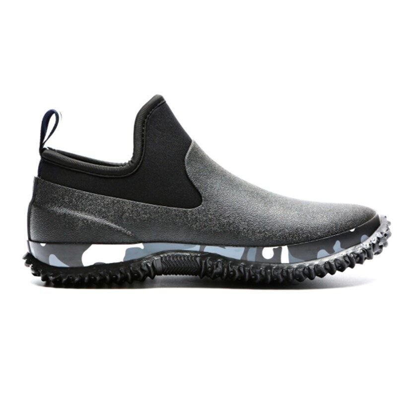 Men Shoes Rubber Boots Waterproof New Comflage Male Rainboots Slip On Comfortable Rubber Shoes Rain Day Autumn