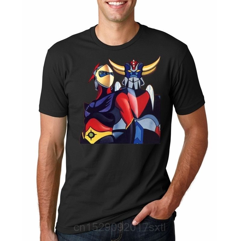 T Shirt Men Funny tshirt orak Grendizer UFO Robot Graphic T-Shirt