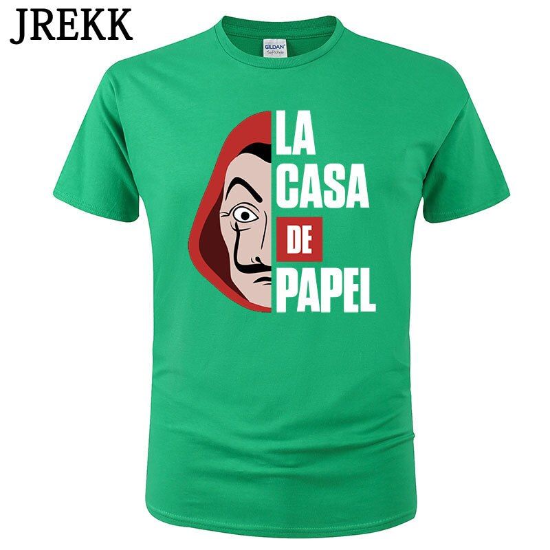 Men Women T Shirt Cool  Heist THouse of Paper La Casa De Papel Print Tshirt Funny Cotton Tee Summer Tops Clothing C215