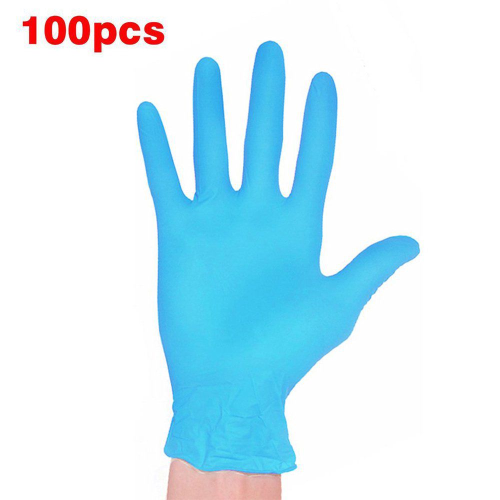 100 pcs High elastic powder-free protection Gloves Disposable PVC Latex Gloves Electronic Laboratory Gloves