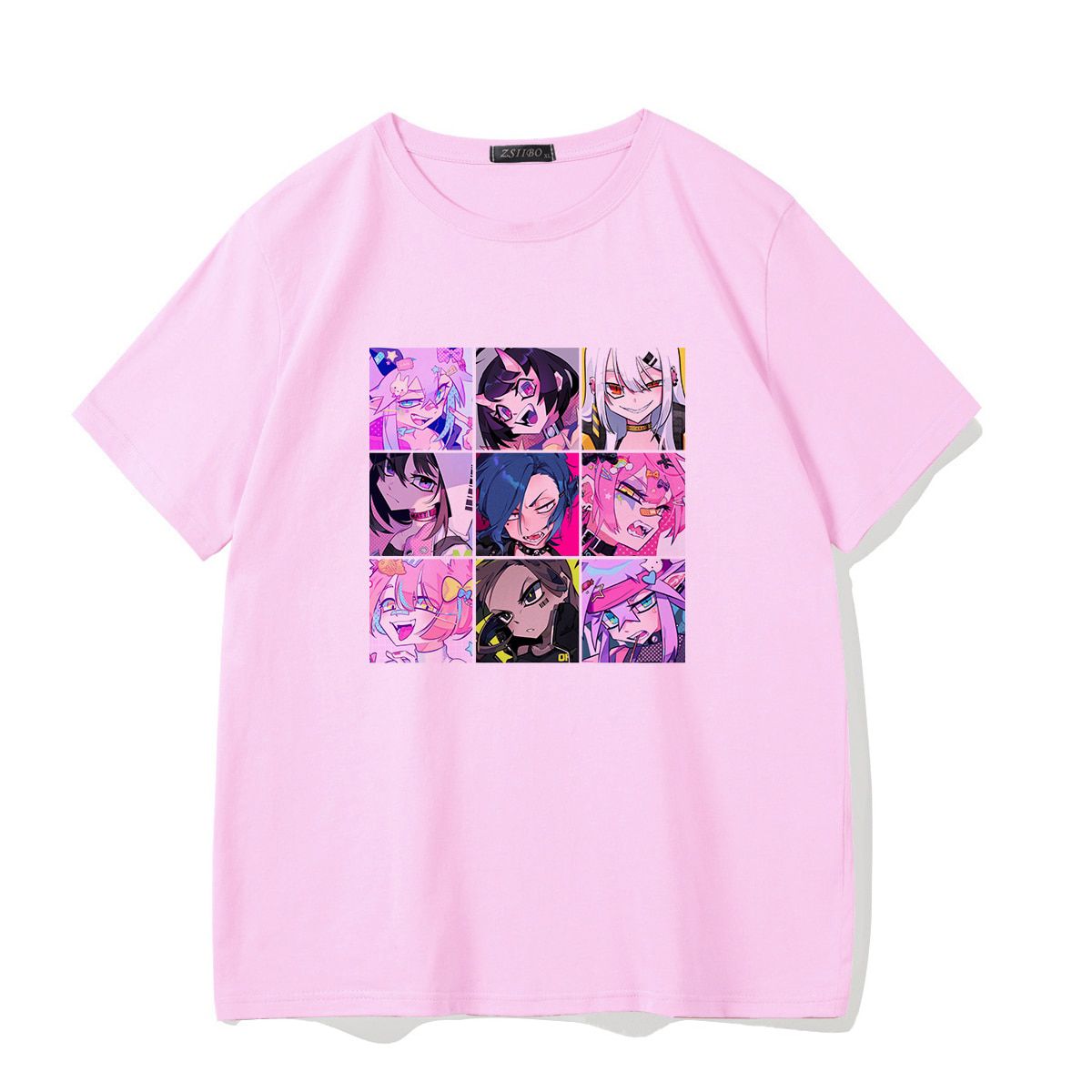 Japanese female cartoon Kawaii female T-shirt plus size summer short-sleeved casual tees Harajuku tops punk Ulzzang clothing