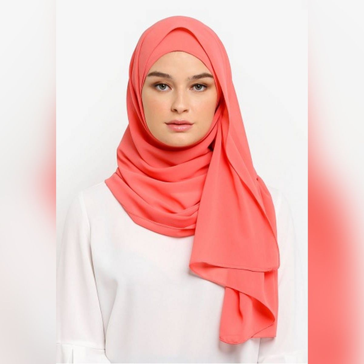 Ladies' Premium Chiffon Garget Hijab For Woman Orna, Scarf 1 pcs Pack