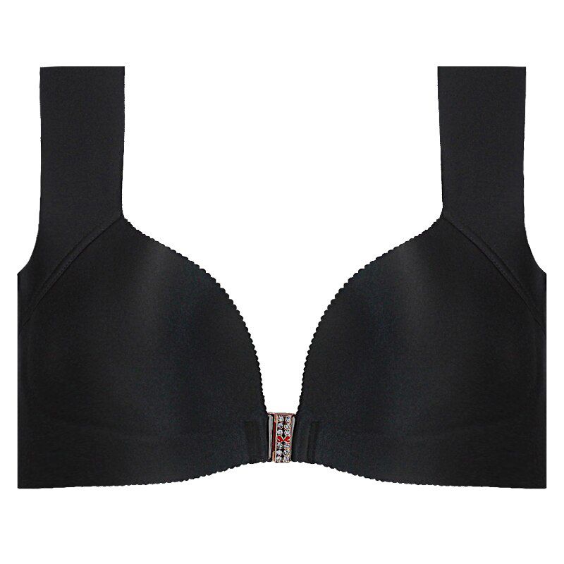 Queenral Plue Size Bras For Women Underwear 34-52  CDE Cup BH Front Closure Big Size Bralette Wire Free Vest Brassiere Lingerie