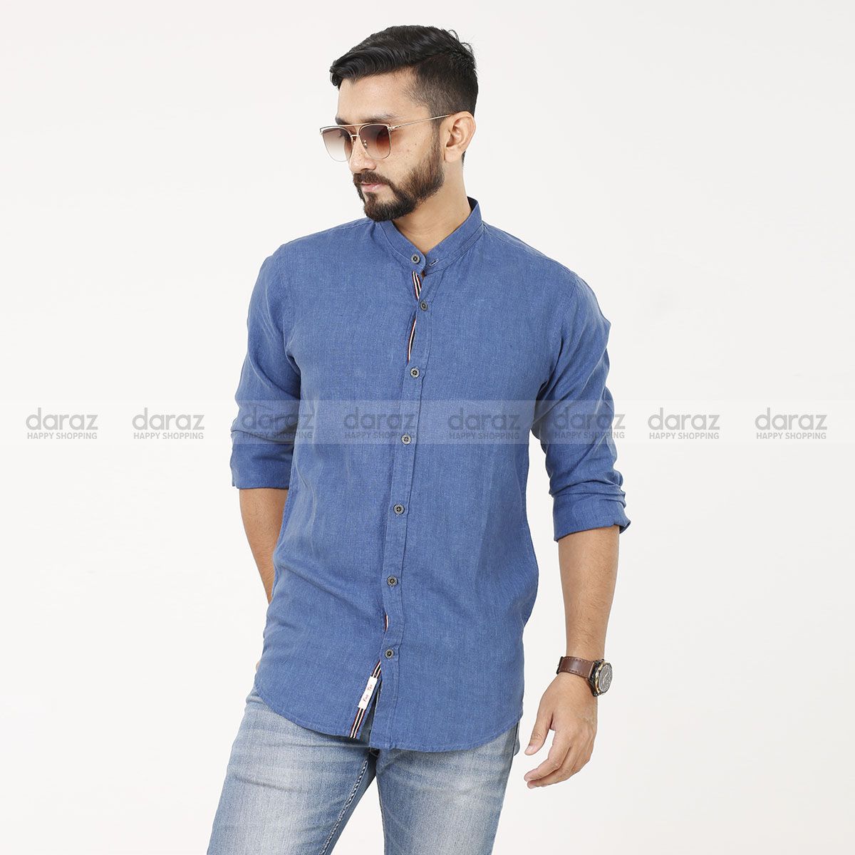 Styles Rawan Febric Katua Shirt solid color For Men Collection by Fine Tex