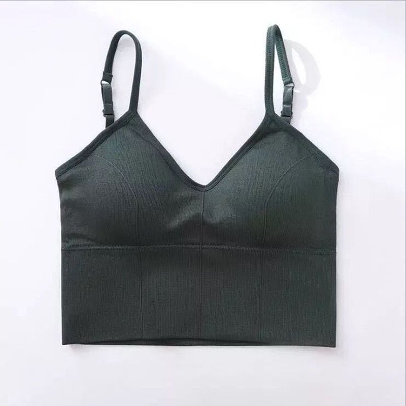 Women U-shaped Undergarments Beautiful Back Camisole Brazier without Steel Ring Wrap Bra Gather Bottoming Sports New Style