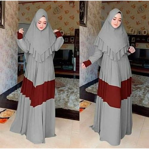 ash abaya with hijab for women