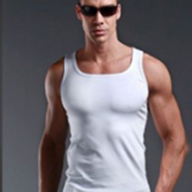 Men TaTop Cotton Undershirt Bodybuilding Singlet Fitness Sleeveless Fit Vest Men TaTops Gymclothing