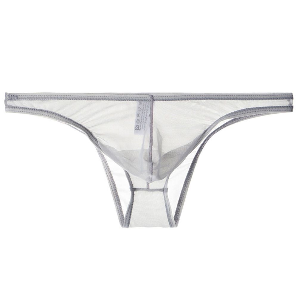Men's Low Rise Briefs Sexy Breathable Male Panties Hombre See Through Man Gay Mesh Transparent Ultra-thin Underpants