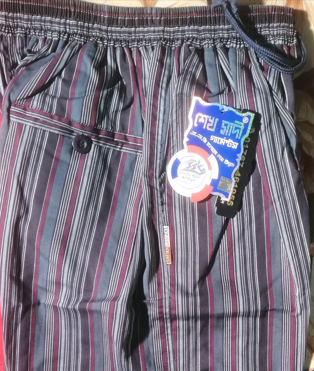 Men's extra relax cotton multi color steep Trouser