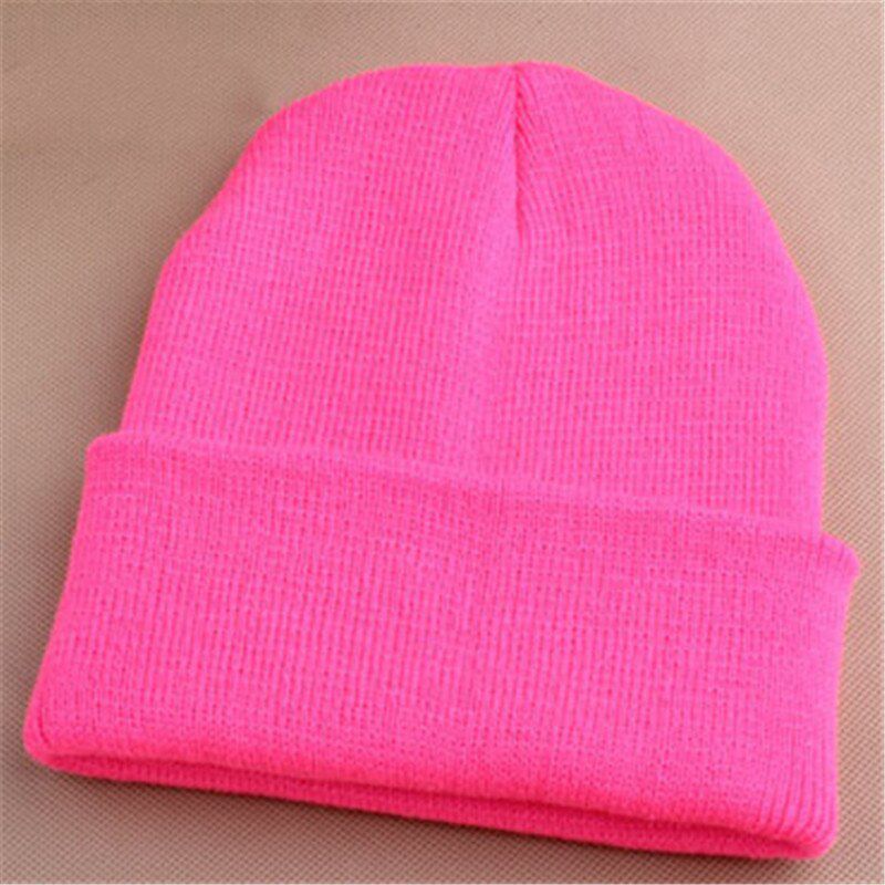 WZCX 2019 New Fashion Solid Color Uni Kan Version Beanie Casual Tide Autumn Winter Keep Warm  Hop Cap Knitted Hat