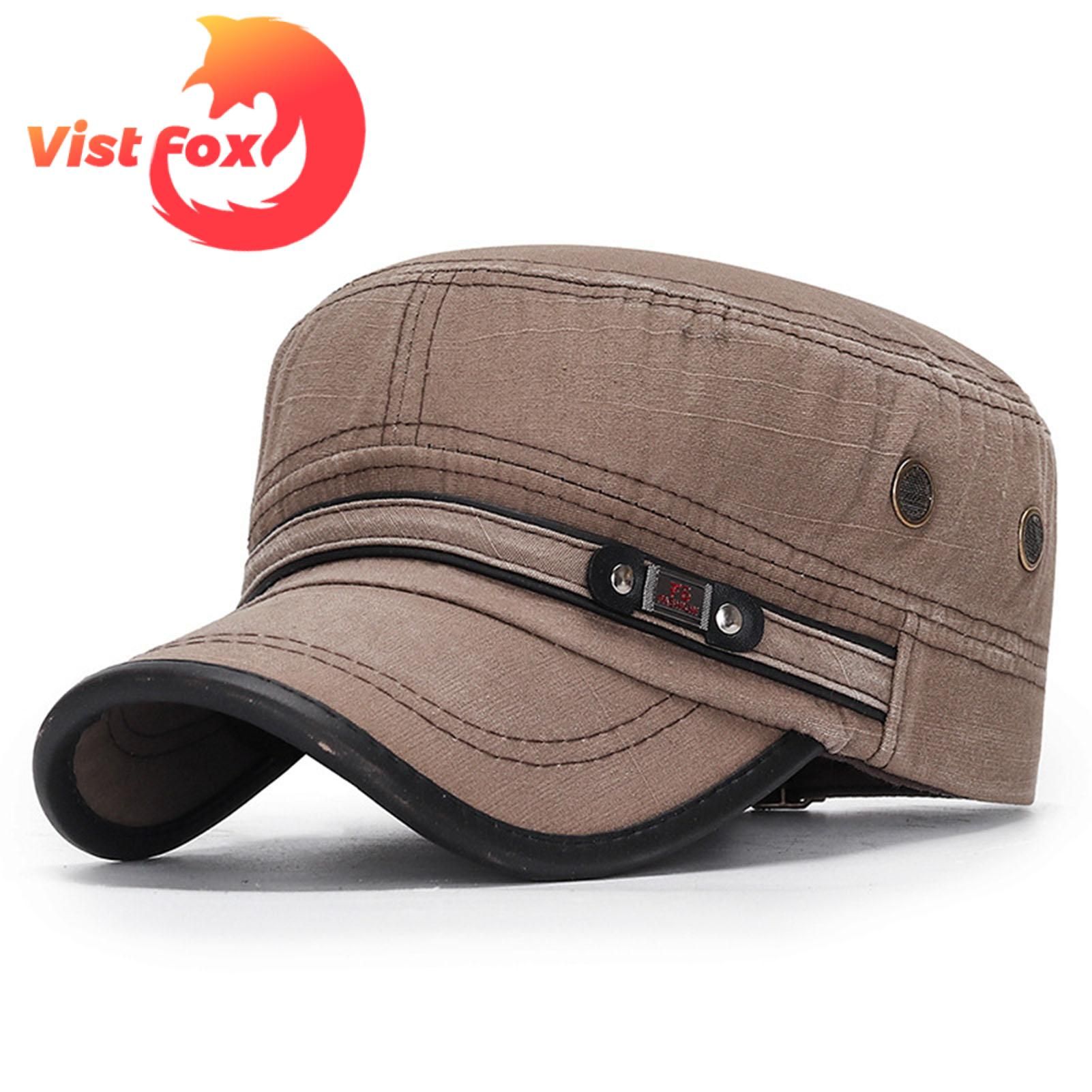 Vist Fox Baseball Hat Frim Stitching Sun Protection Unisex Cadet Hat