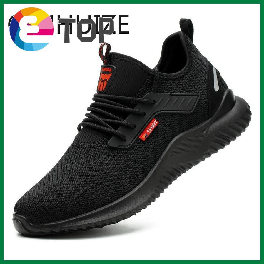 new safety shoes safety shoes, protective shoes, anti-smashing, piercing, summer, flying, woven, breathable, lightweight work shoes