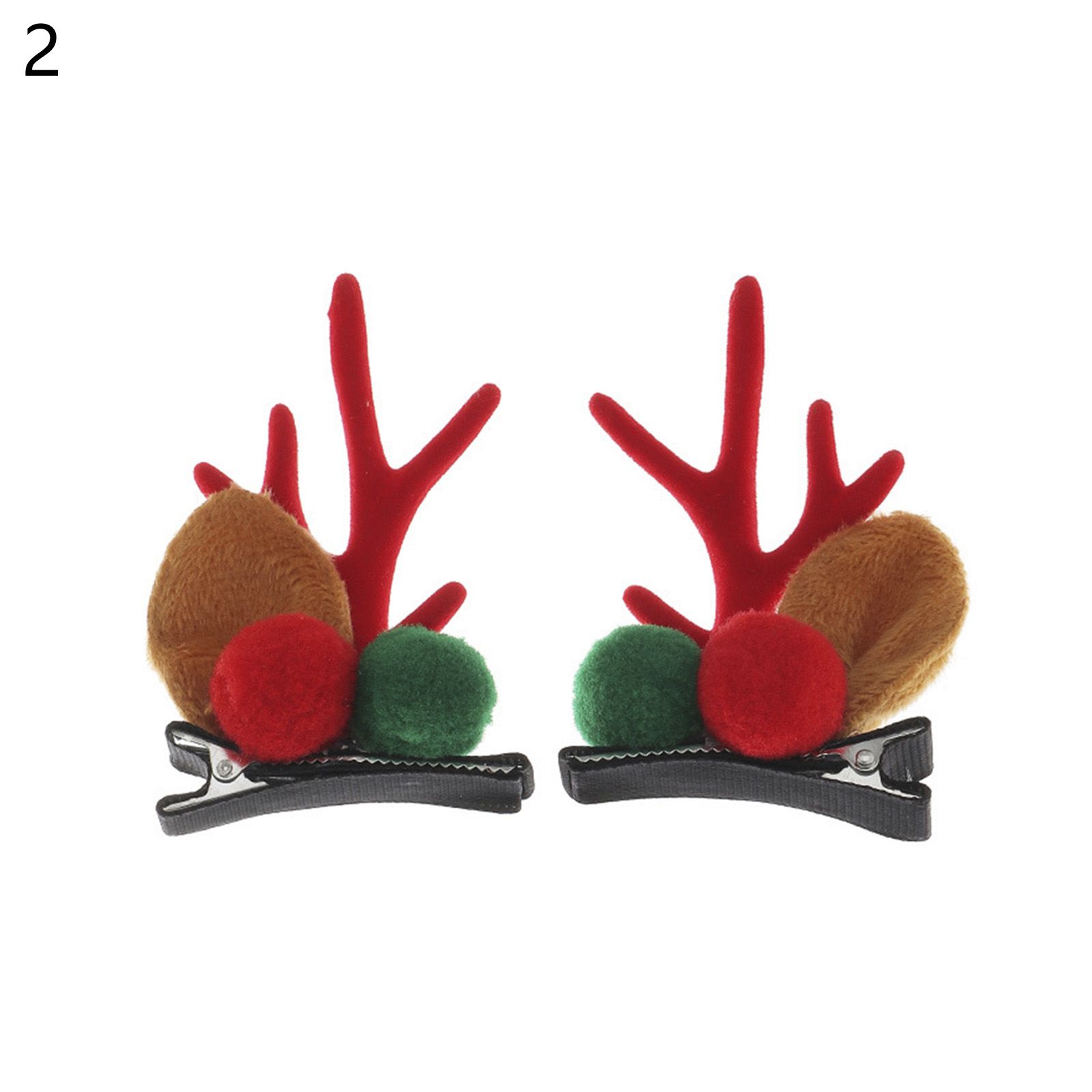Headwear Clip Eye-catching Decorative Antler Christmas Hairpin