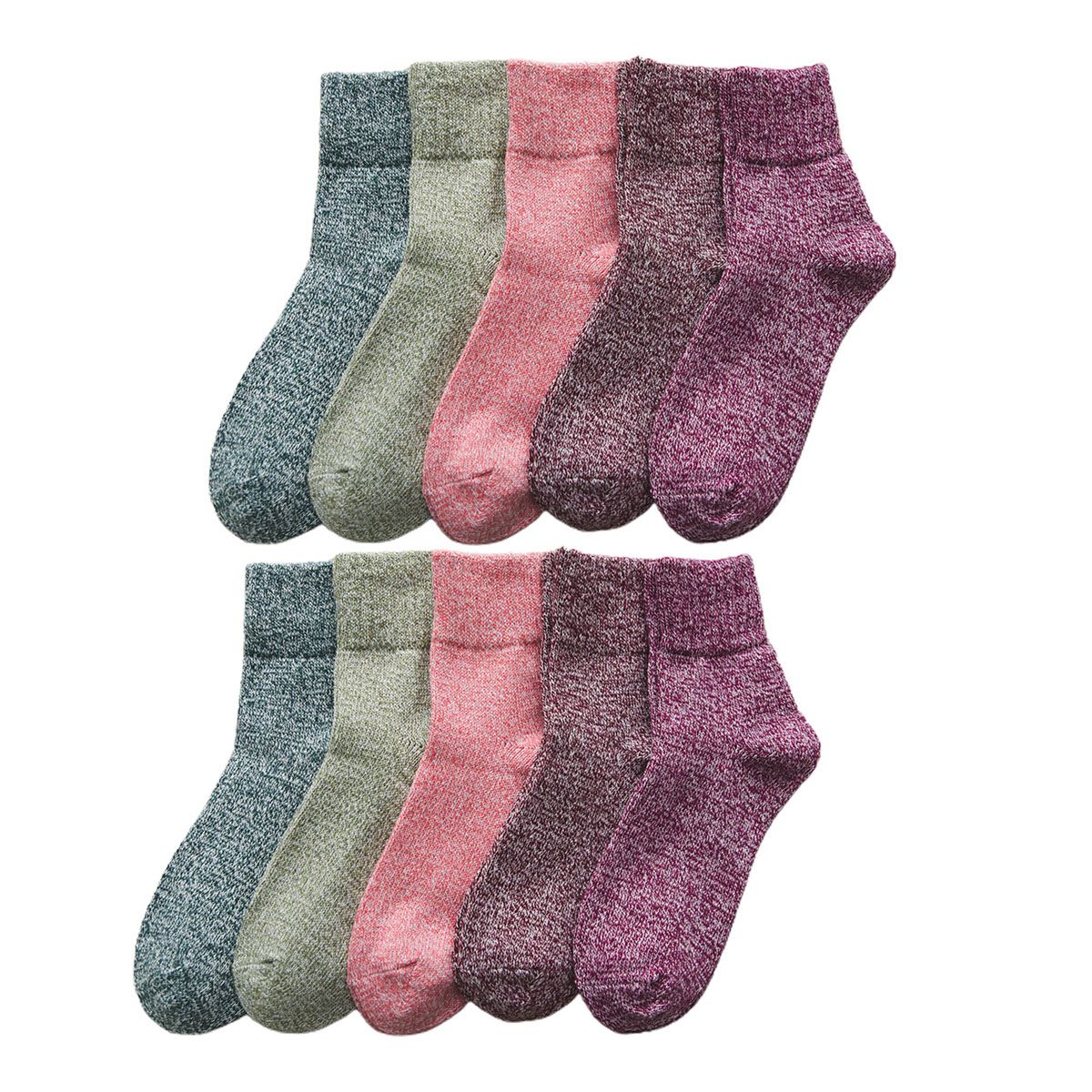 Thick Socks Sweat-Wicking Women Faux Cashmere Knitted Socks