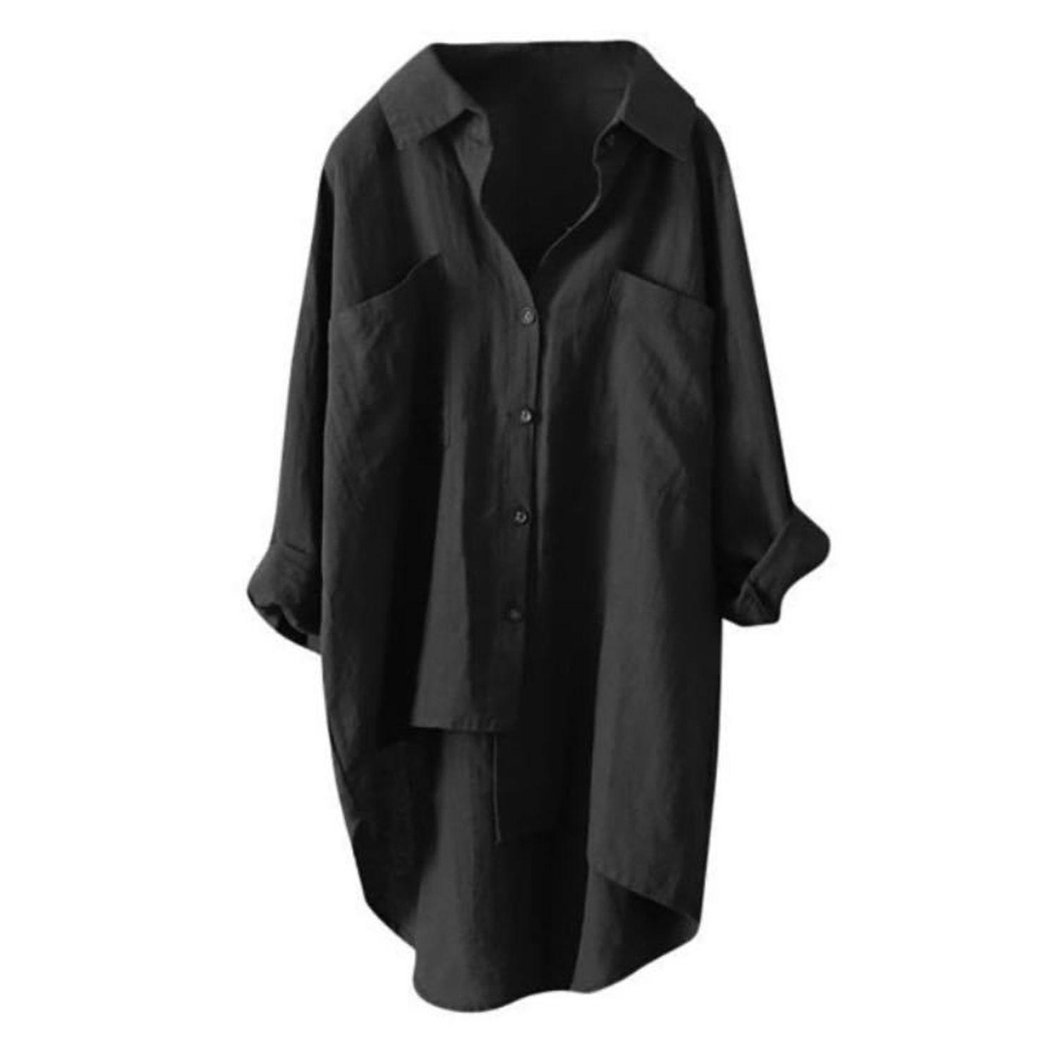 Women Shirt Rustic Office Lady Cotton Oversize Shirt Tops