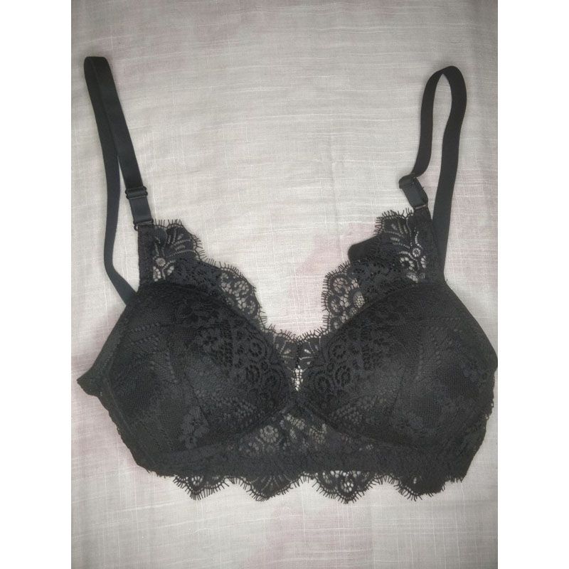 Black Color Padded Net Foam Bra For Women-1 Piece