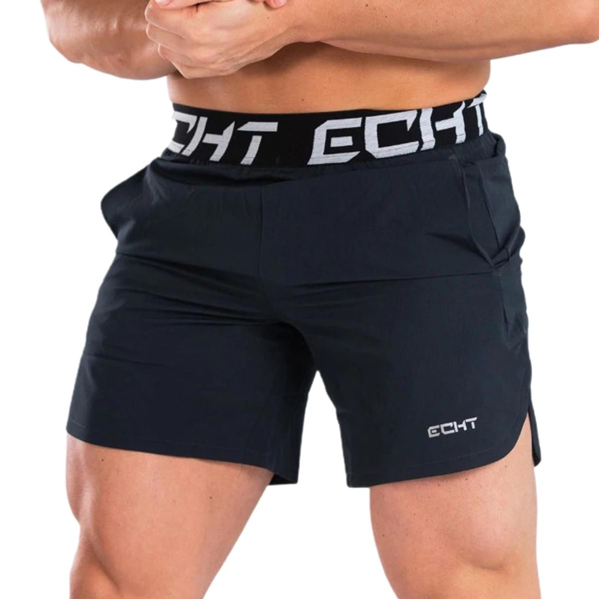 Men Shorts Quick Dry Skin-friendly Polyester Summer Workout Sportswear for Running