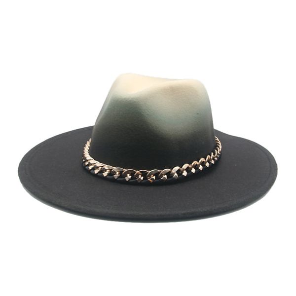 Hats for Women Fedora Women Hat Panama Hats for Men Church Chain Belt Cowboy Casual Hop Winter Women's Hat Sombrero Hombre