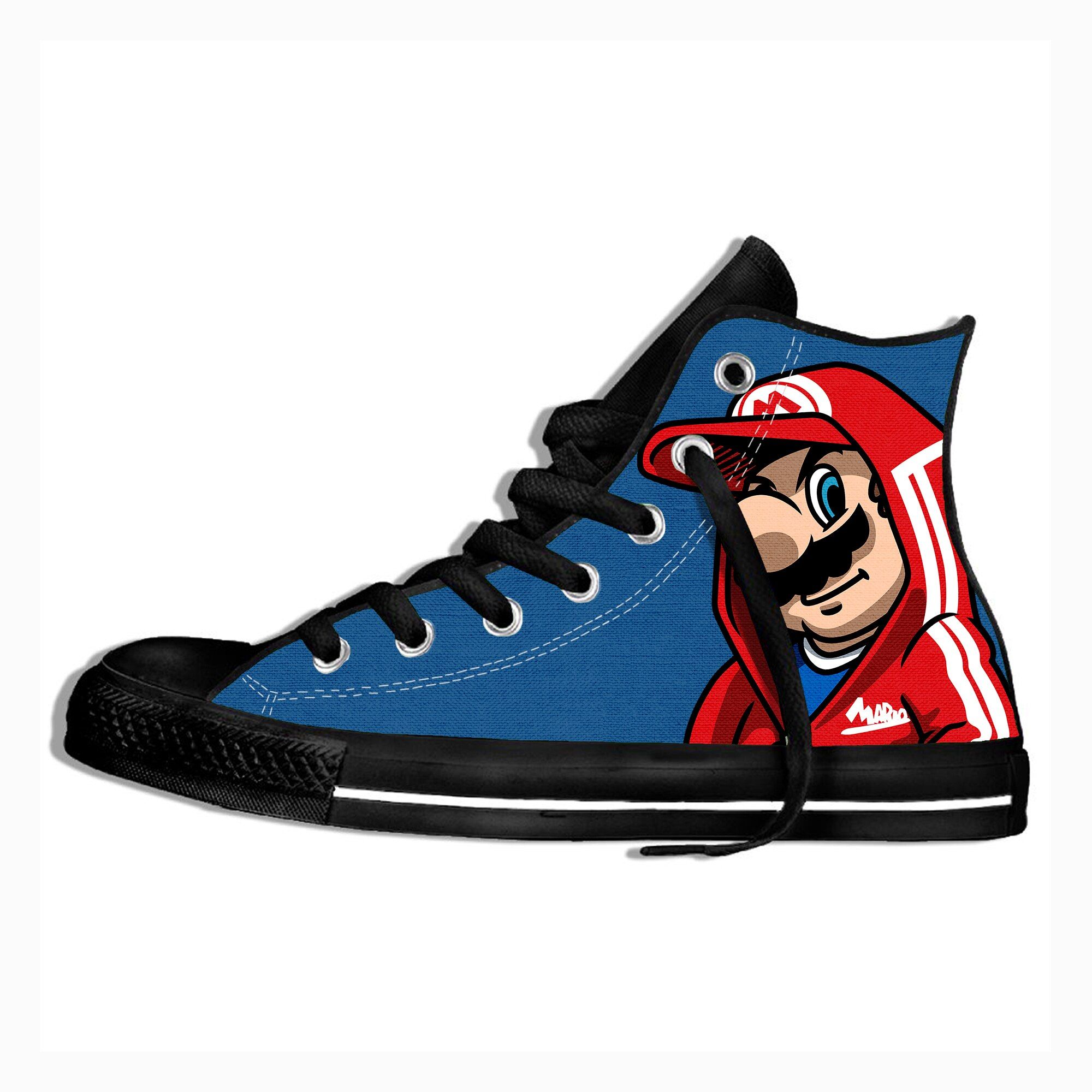 Mario Anime Canvas Men Shoes Anime Sneakers Anime Nagato Shoes Cosplay School Shoes High Top Vulcanized Shoes
