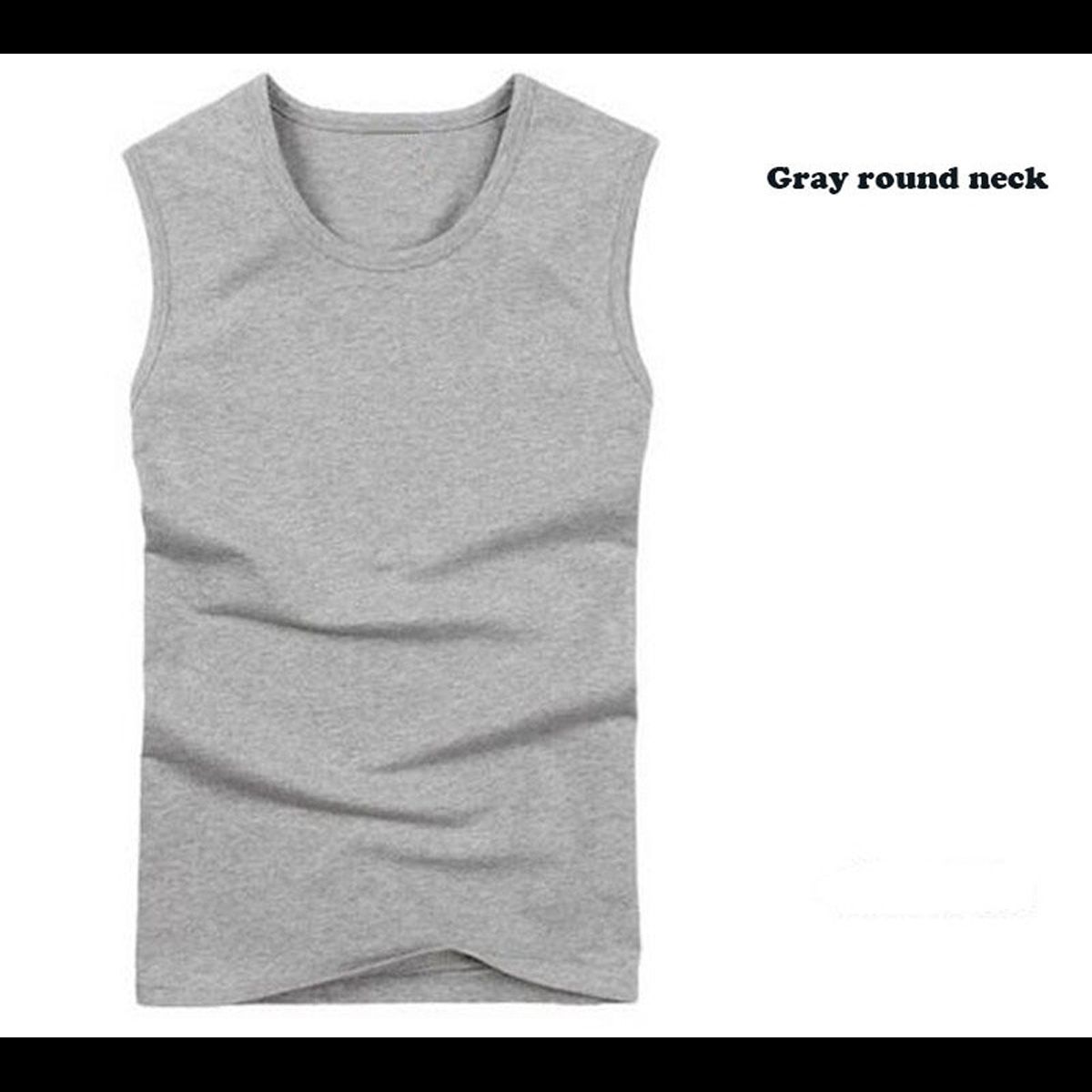 Covrlge TaTop Summer Fashion Brand Men's O-Neck Slim Fit TaTops Male Sleeveless V-Neck Vest Tees Fitness Men MBJ001