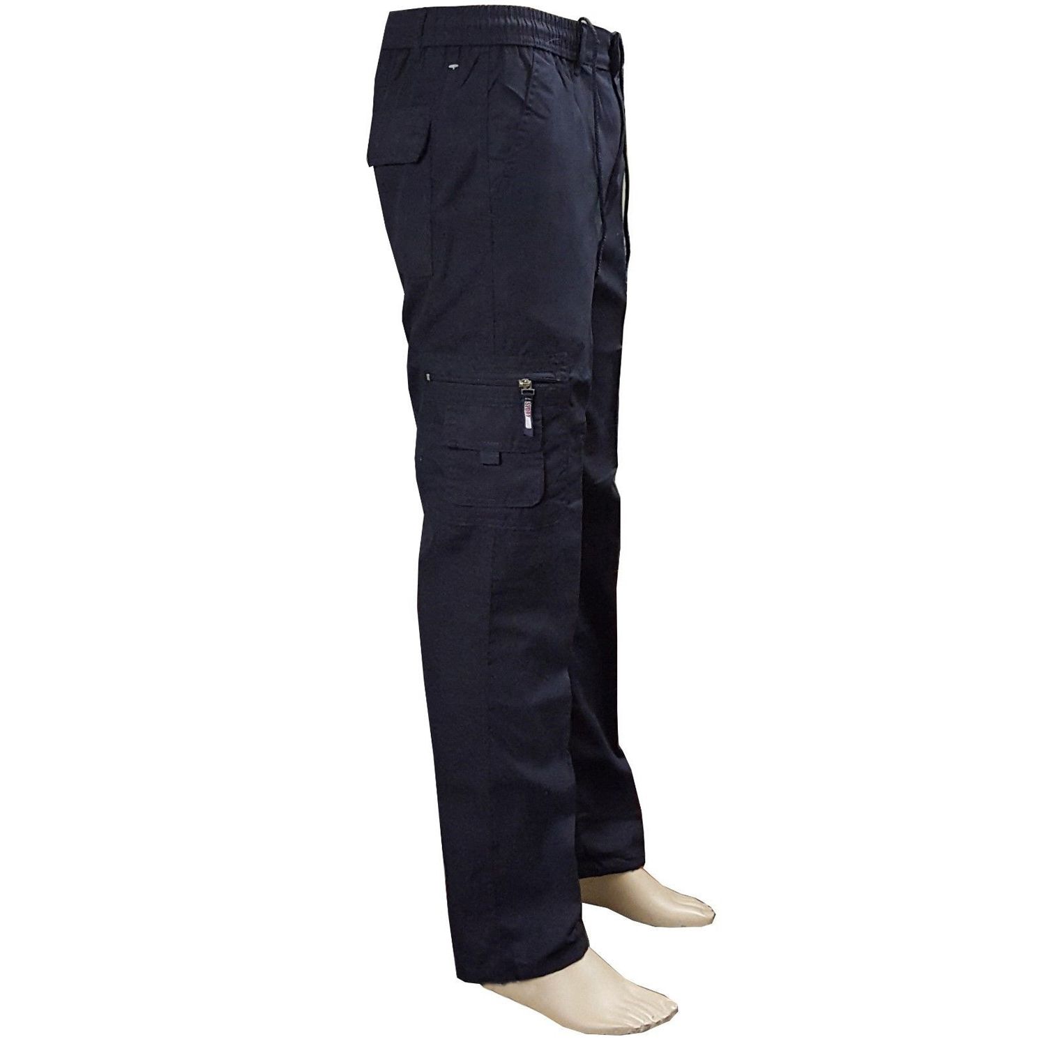 Mens Tactical Hiking Belted Cargo Pants Skinny Slim Fit 7ckets Pants Trousers