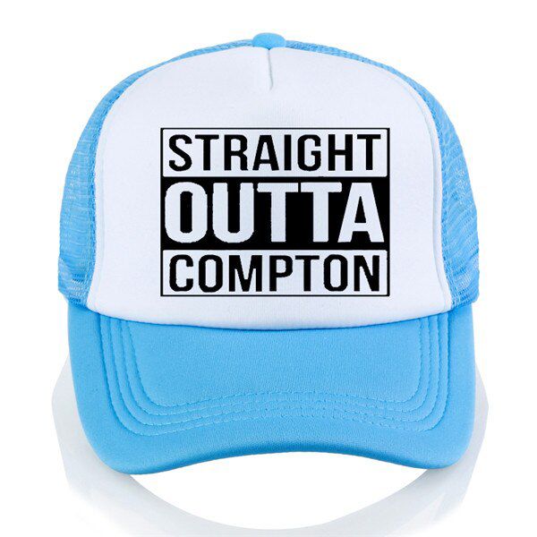Men and Women Letter Straight Outta Baseball cap Europe and United States Style rock hat Summer leisure Mesh cap