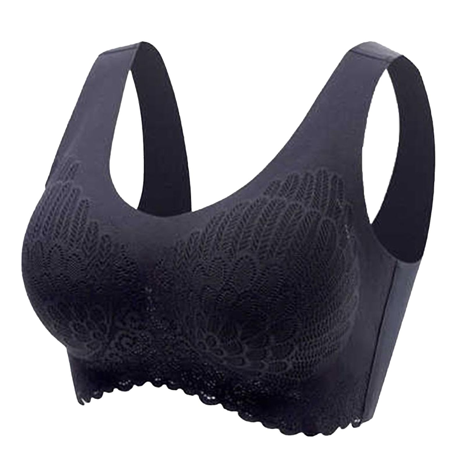 Ladies Bra Widened Shoulder Straps Women y Le Wire Free Bra