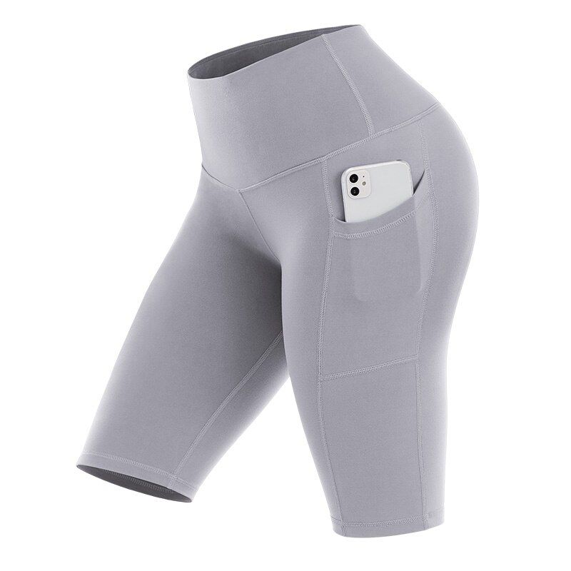 Yoga Tights Short Women Fitness Gym Clothing Push Up Tights Woman Elastic Pocket Workout Short Legging