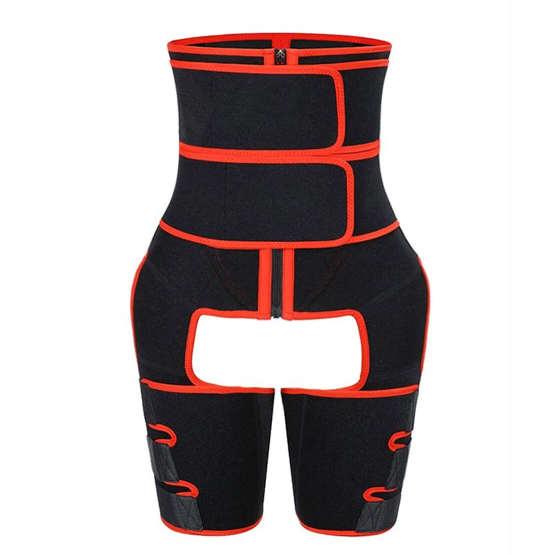3-in-1  Enhancer Running Fitness Weight Loss Double Compression  Lifter Shaper Waist Slimming Thigh Trimmer Belt