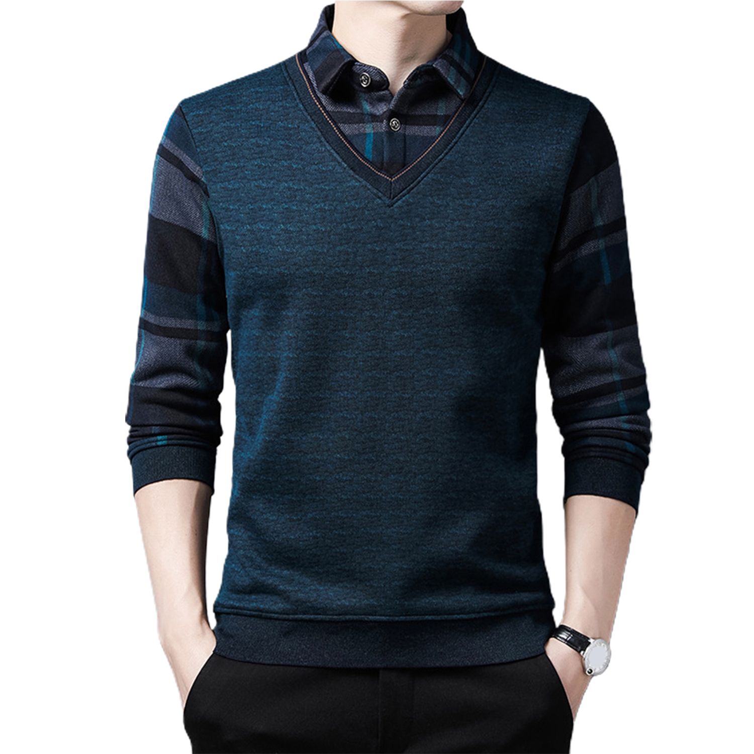Male Sweater Thicken Young Male Sweater