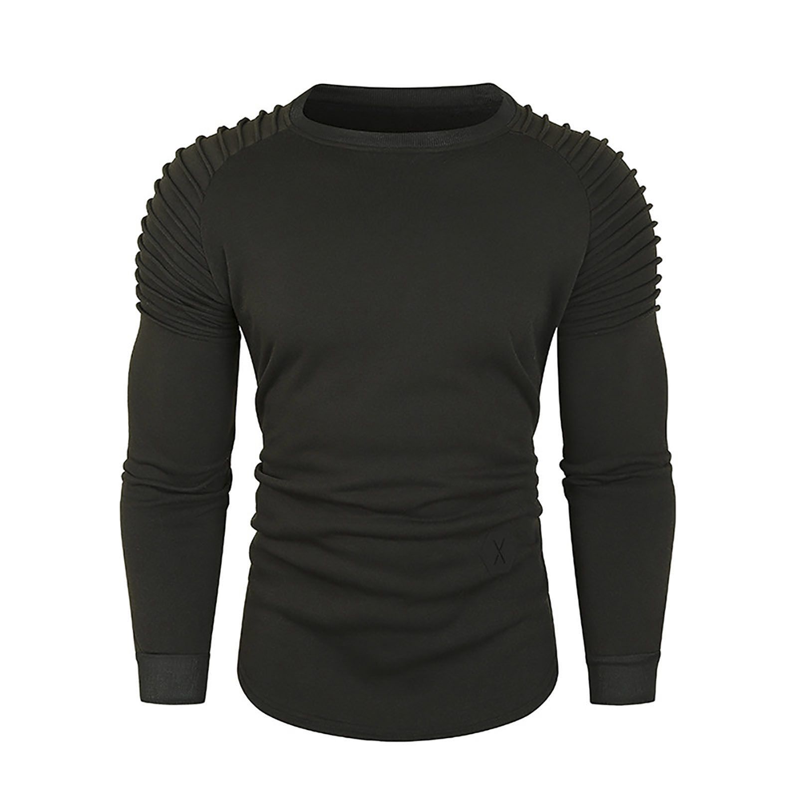 Men Sweatshirt Solid Color Leisure Autumn Sweatshirt