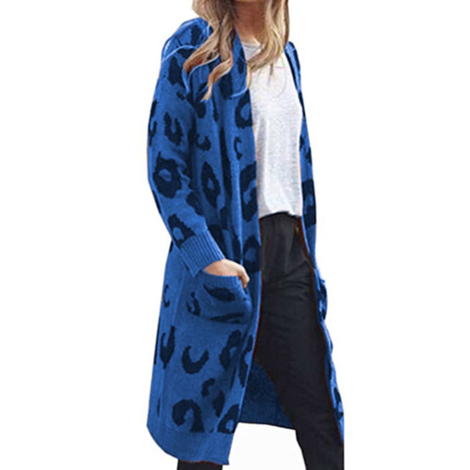 Women Cardigan Anti-shrink Lady Knitted Sweater Coat
