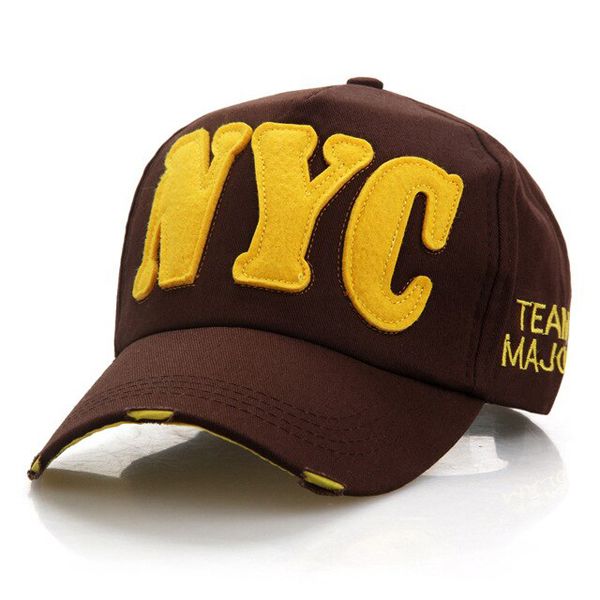 NYC Baseball Cap Cotton Adjustable Summer Sports Caps Hop Street Dance Letter Teenage Hat Gorras Fashion BAG4225