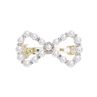 Sweet Women Faux Pearl Heart Bow Hairpin Hair Clip Side Bangs Barrette cessory