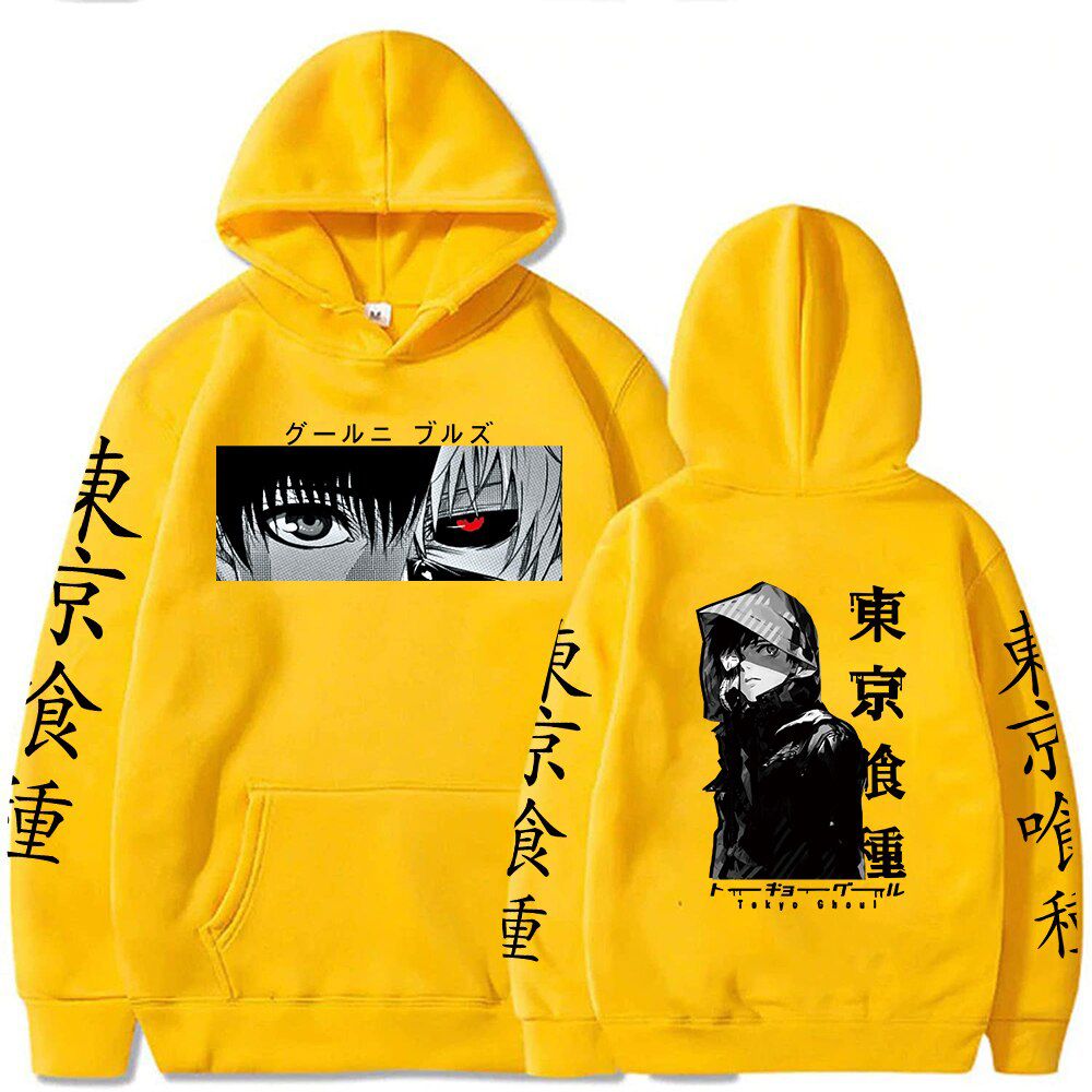 Tokyo Ghoul Anime Hoodie Pullovers Tops Long Sleeve Ken Kaneki Graphic Casual Fashion Cloth Pullover