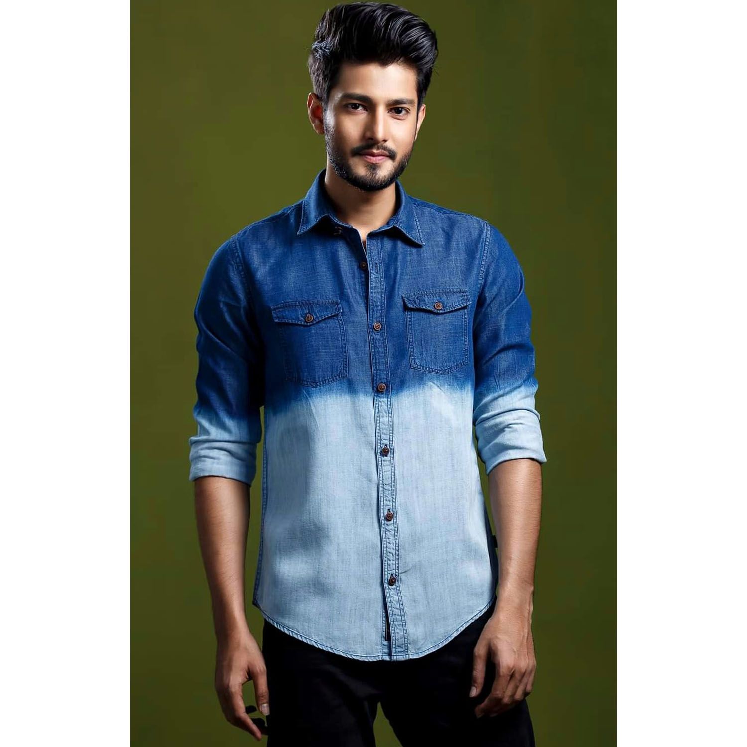 Denim Long sleeve Casual  for men