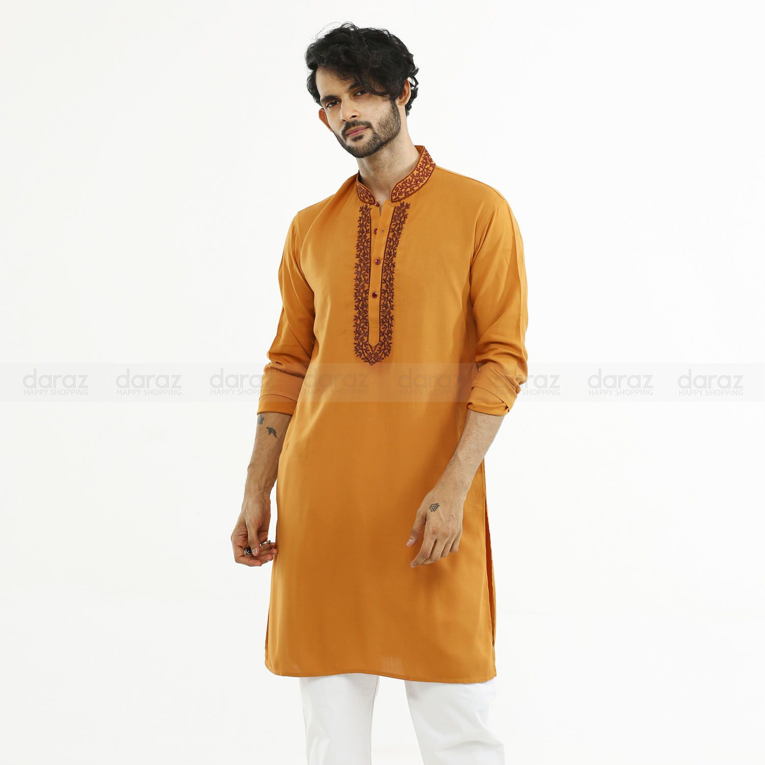 Yellow Panjabi For Men's