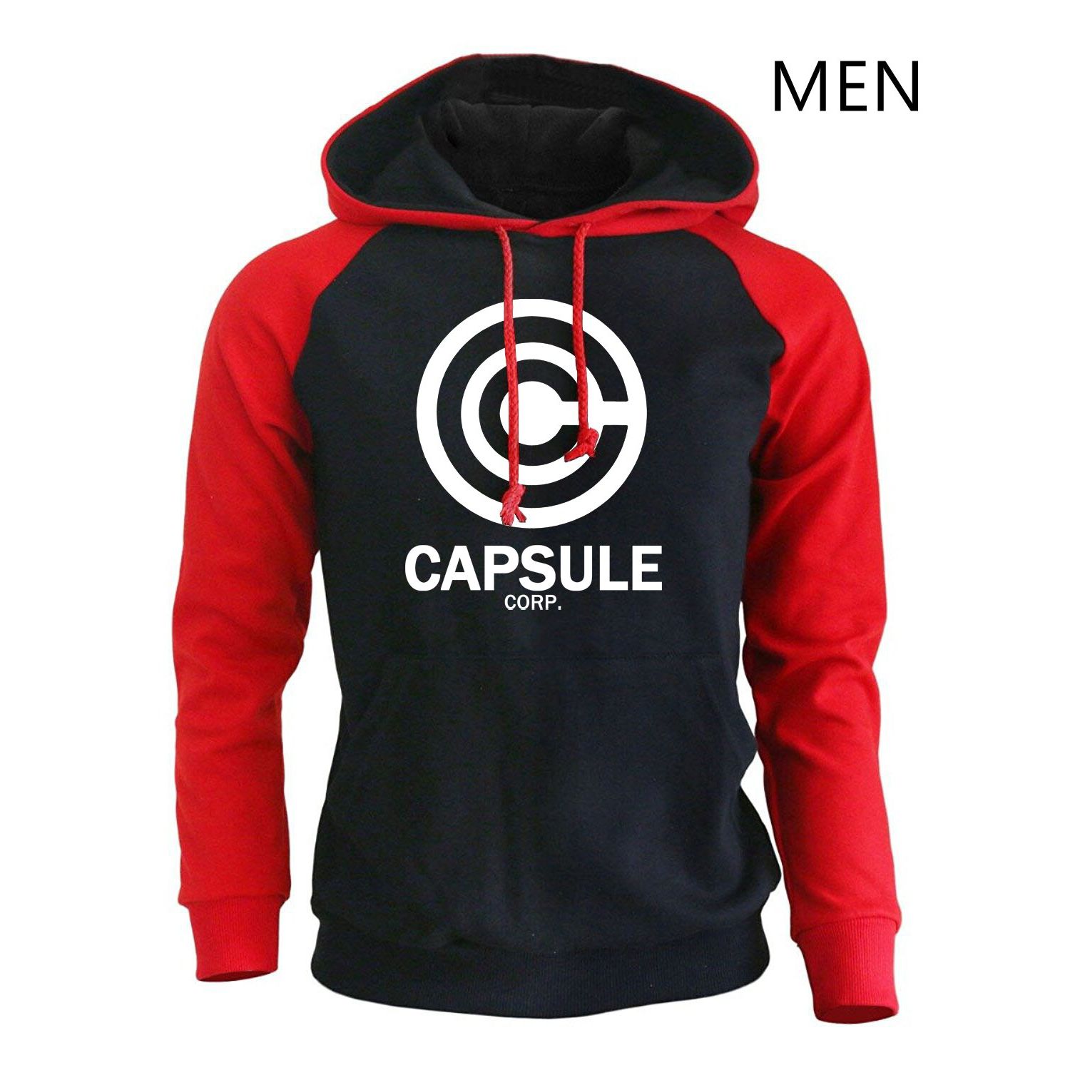 Autumn Winter Fleece Raglan Sweatshirts Harajuku Anime   Print Streetwear Hoodies Men Fashion Tracksuit K-pop