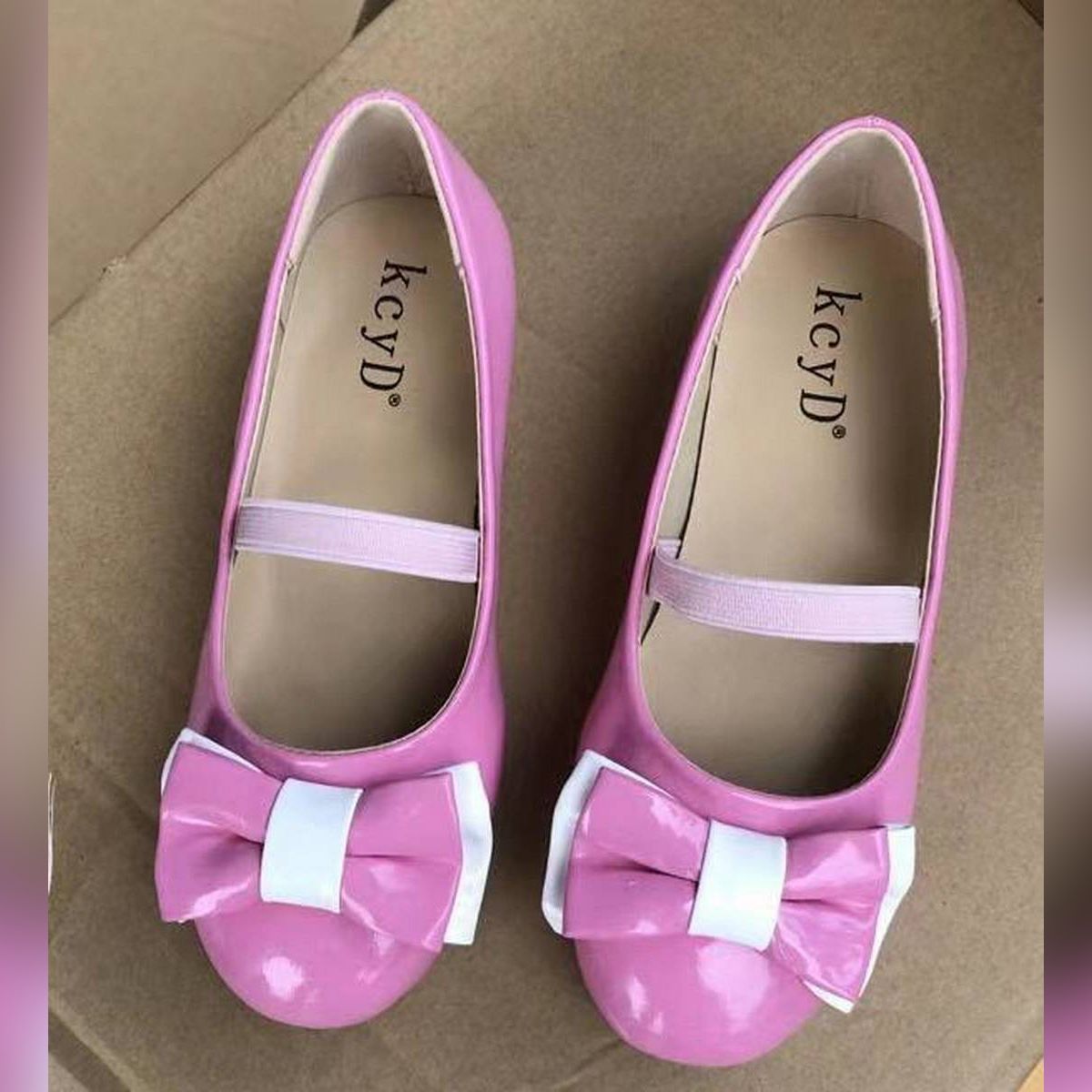 Girls shoes Pink colour Half Flat Shoes