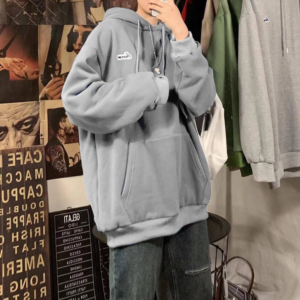 Fashion Men Women Fleece Harajuku Hoodies Comic Printing Sweatshirts Loose  Hop Streetwear Style Autumn Winter Casual Coat