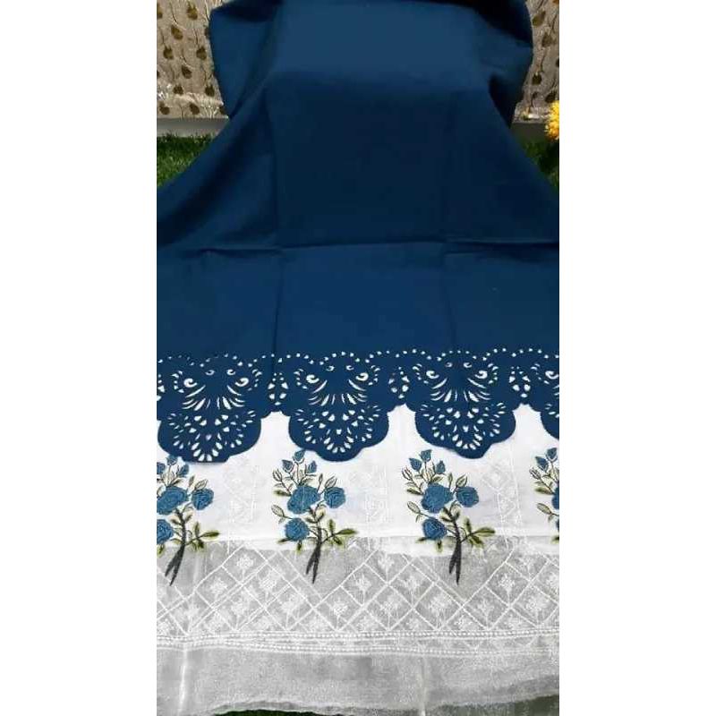 Lesar Cut Gorgeous Unstitched  Shalwar Kameez Dress