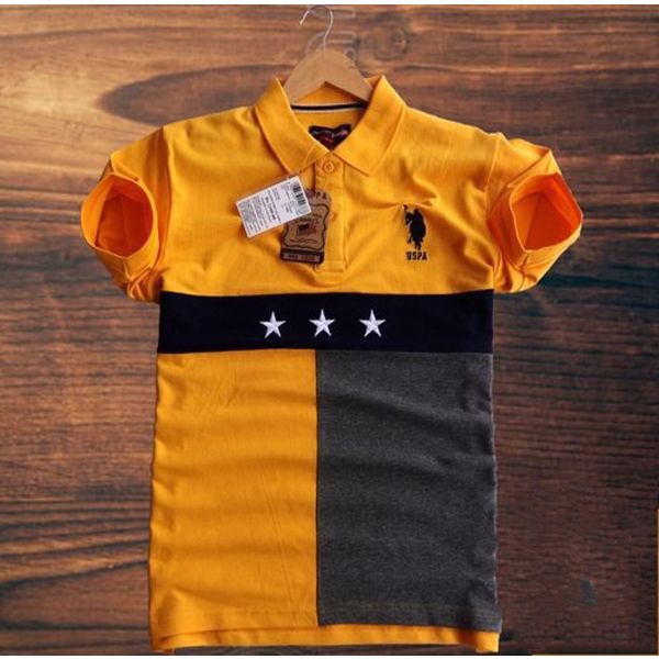 Premium quality polo shirt for men(3 star yellow)