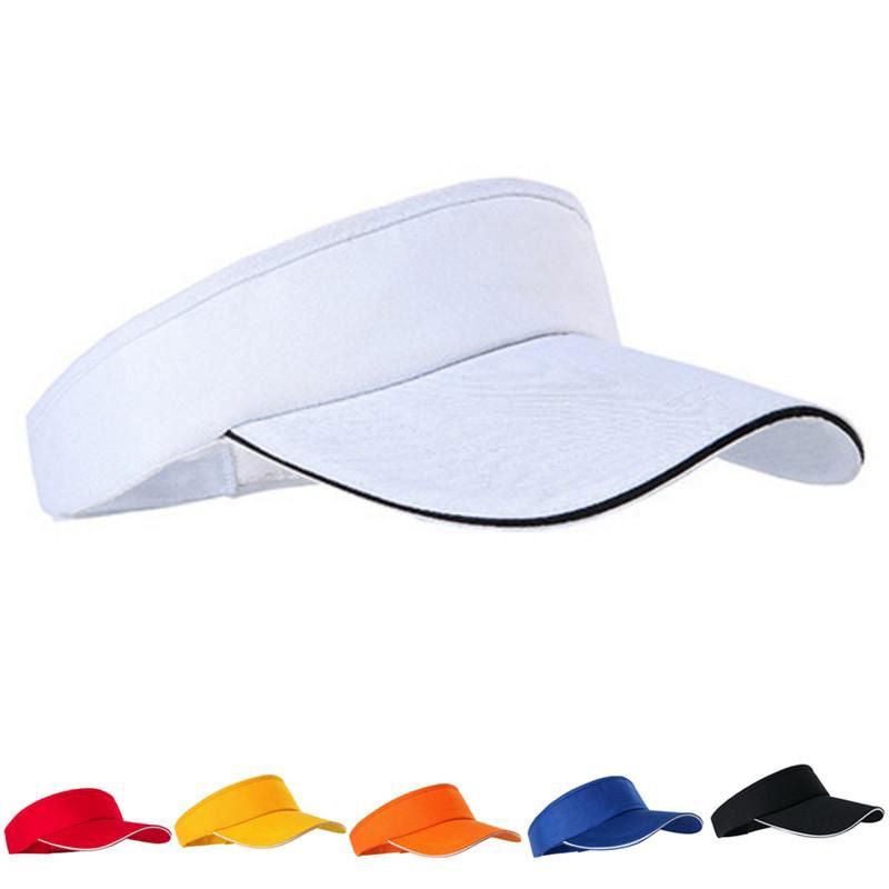 【BestGO】Adjustable  Men Women Plain Sun Visor Sport Golf Tennis Cap Hat
