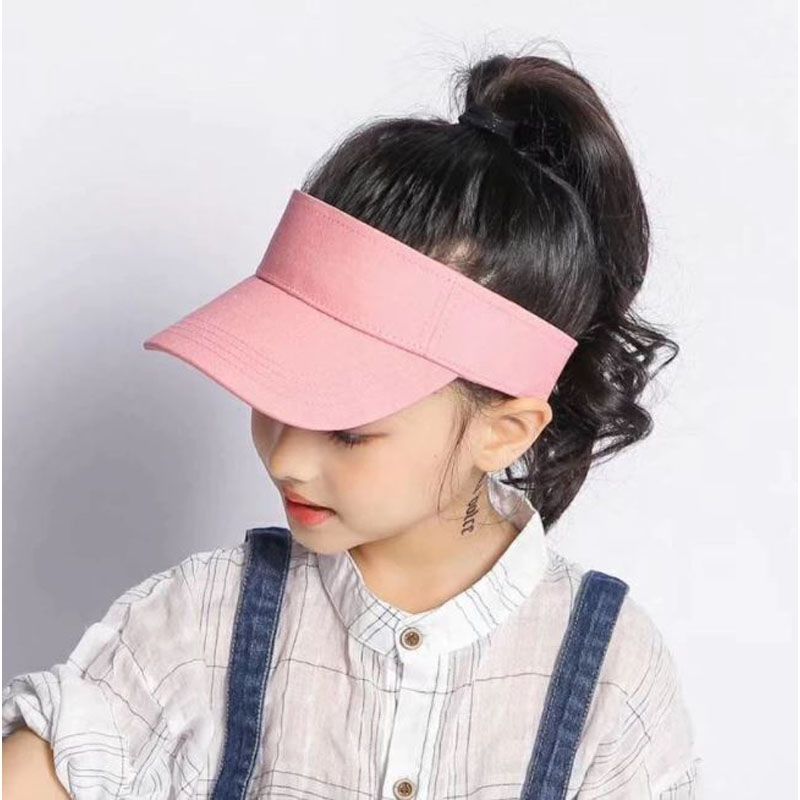 Summer Solid Visor Cap for men women