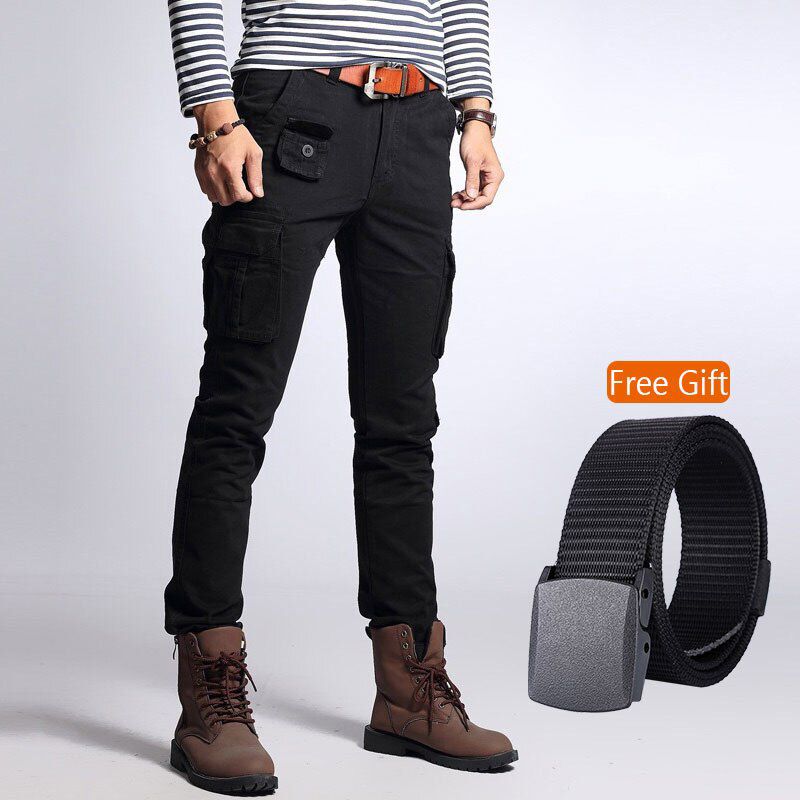 Men's Cotton Cargo Pants Large Size Flexible Tactical  Pants Khaki Pants Man Trousers Streetwear Joggers